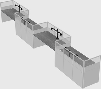 Rectangular cubicles