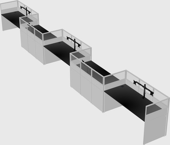 Rectangular cubicles