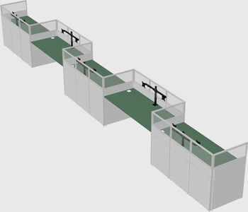 Rectangular cubicles