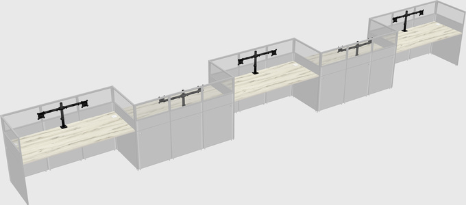 Rectangular cubicles