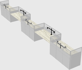 Rectangular cubicles