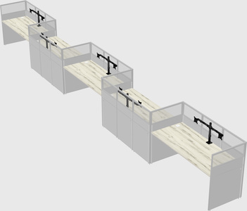 Rectangular cubicles