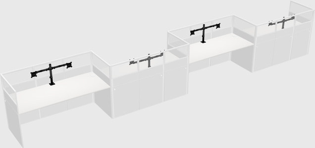 Rectangular cubicles