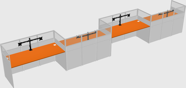 Rectangular cubicles