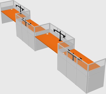 Rectangular cubicles