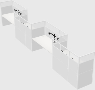 Cabines rectangulaires