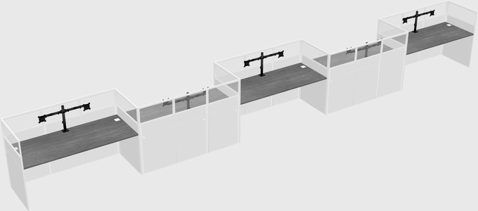 Rectangular cubicles