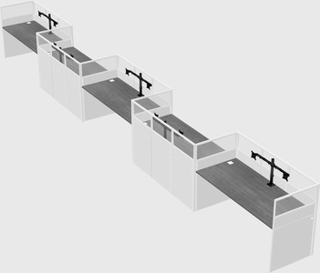 Rectangular cubicles