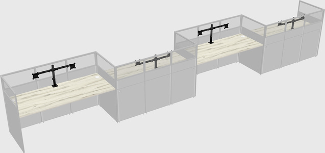 Rectangular cubicles