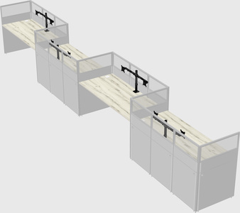 Rectangular cubicles