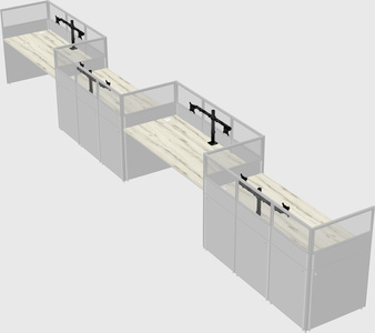 Rectangular cubicles