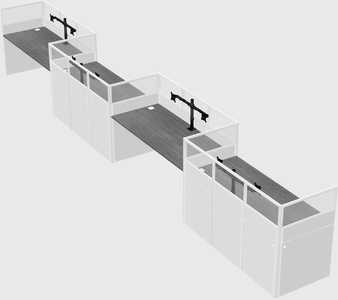 Rectangular cubicles