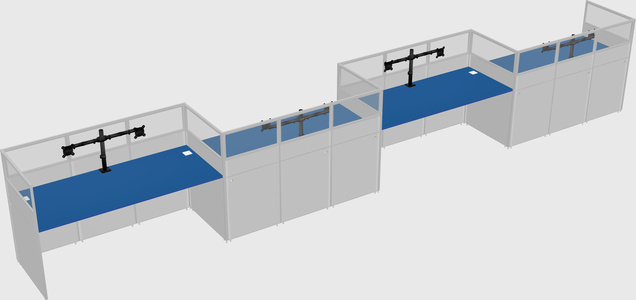 Rectangular cubicles