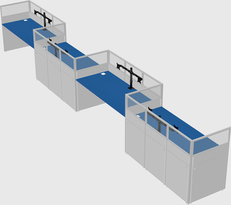 Rectangular cubicles