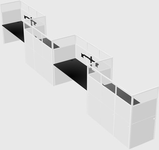 Rectangular cubicles