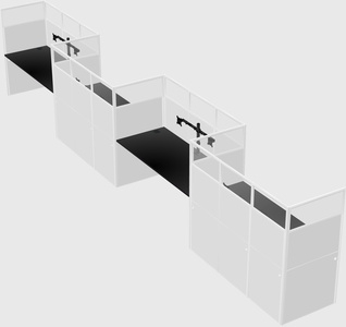 Rectangular cubicles