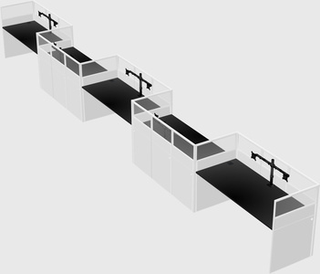 Rectangular cubicles