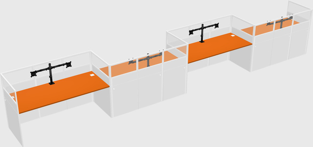 Rectangular cubicles