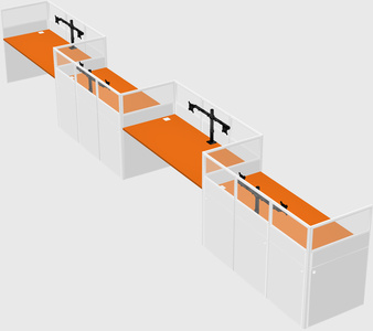 Rectangular cubicles