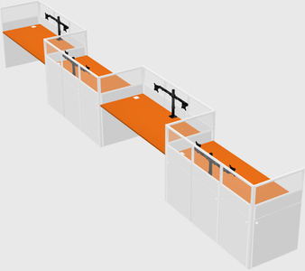 Rectangular cubicles