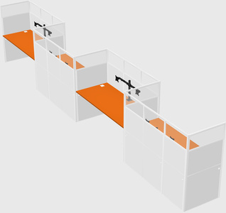 Rectangular cubicles