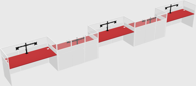 Rectangular cubicles