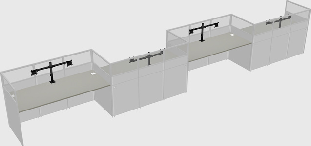 Rectangular cubicles