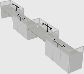 Rectangular cubicles