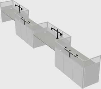 Rectangular cubicles