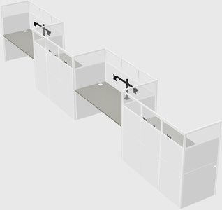 Cabines rectangulaires