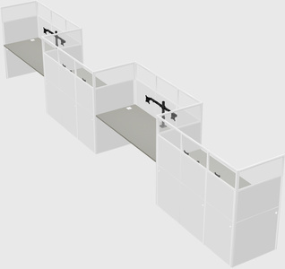Cabines rectangulaires