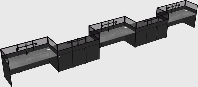 Rectangular cubicles