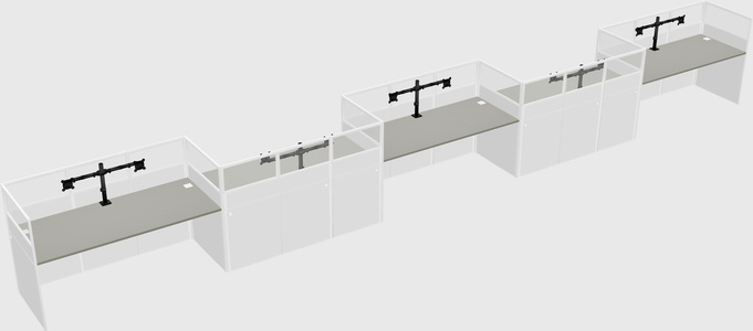 Rectangular cubicles