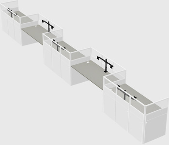 Rectangular cubicles