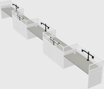 Rectangular cubicles