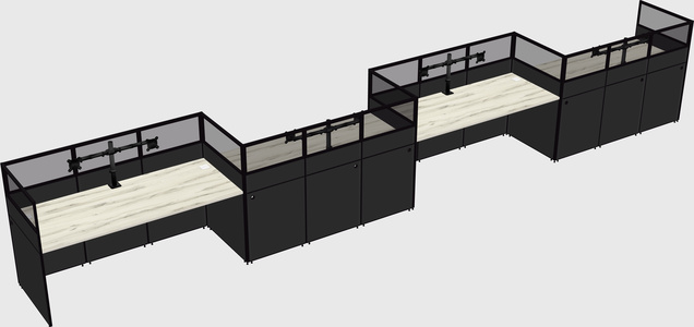Rectangular cubicles