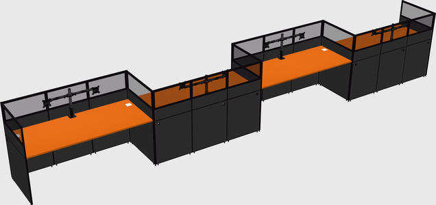 Rectangular cubicles