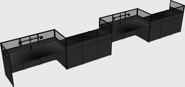 Rectangular cubicles