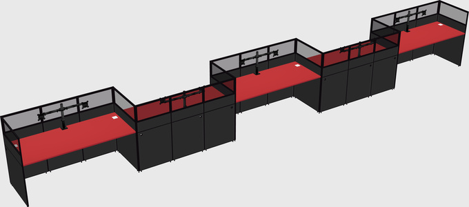 Rectangular cubicles