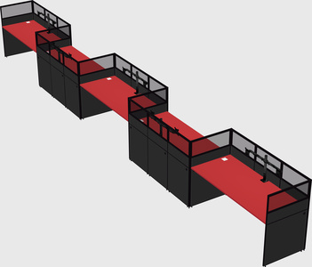 Rectangular cubicles