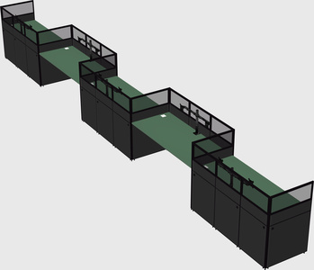 Rectangular cubicles