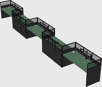 Rectangular cubicles