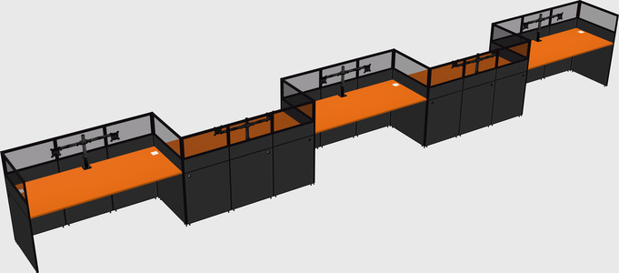 Cabines rectangulaires