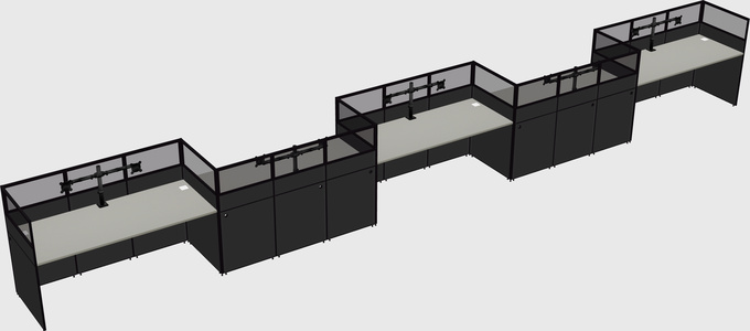 Rectangular cubicles