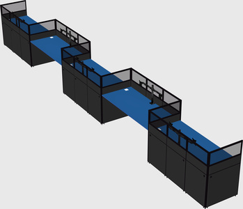 Rectangular cubicles