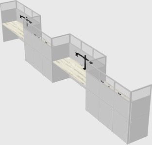 Rectangular cubicles