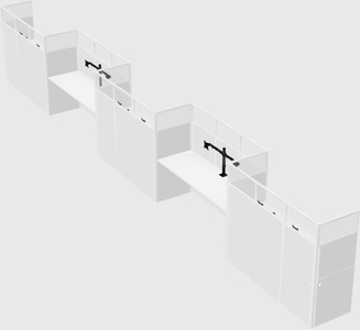 Rectangular cubicles