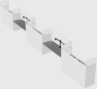 Rectangular cubicles