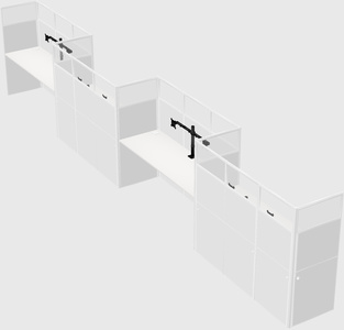 Rectangular cubicles