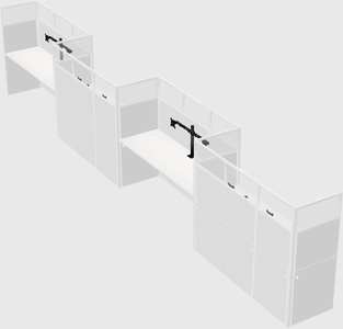 Rectangular cubicles